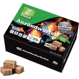 Boomex aanmaakblokjes hout/wasbasis 128 stuks