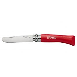 Opinel zakmes No. 07 Kid RVS rood