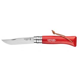 Opinel zakmes No. 08 RVS rood