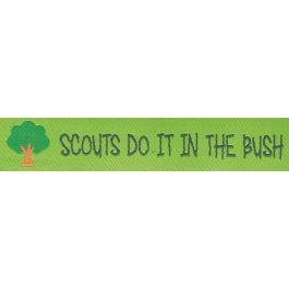 ScoutFun naambandje: Scouts do it in the bush