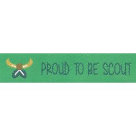 ScoutFun naambandje: Proud to be scout