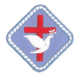 Scouting religie badge protestant / reformatorisch / evangelisch (blauw)