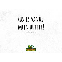 Ansichtkaart Kusjes vanuit mijn bubbel (p/st)