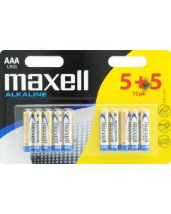Maxell batterij type AAA per 10