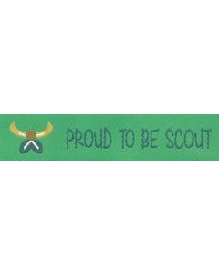 ScoutFun naambandje: Proud to be scout