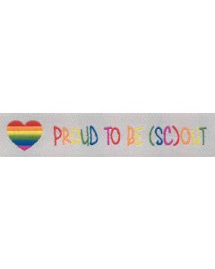 ScoutFun naambandje: Proud to be (sc)out (Rainbow scouting)
