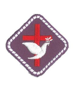 Scouting religie badge katholiek (paars)