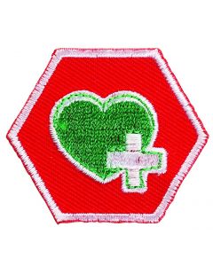 Verdiepingsinsigne Scouts - Veilig en Gezond II (rood)