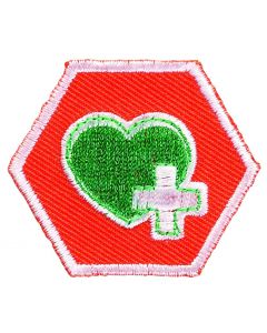 Basisinsigne Scouts - Veilig en Gezond I (oranje)